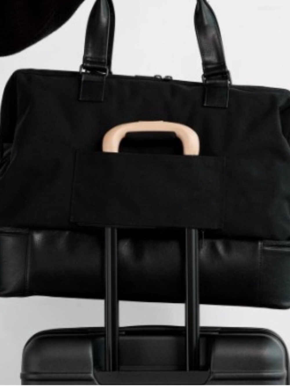 BEIS Black The Weekender with Lower Compartment - Picture 3 of 9